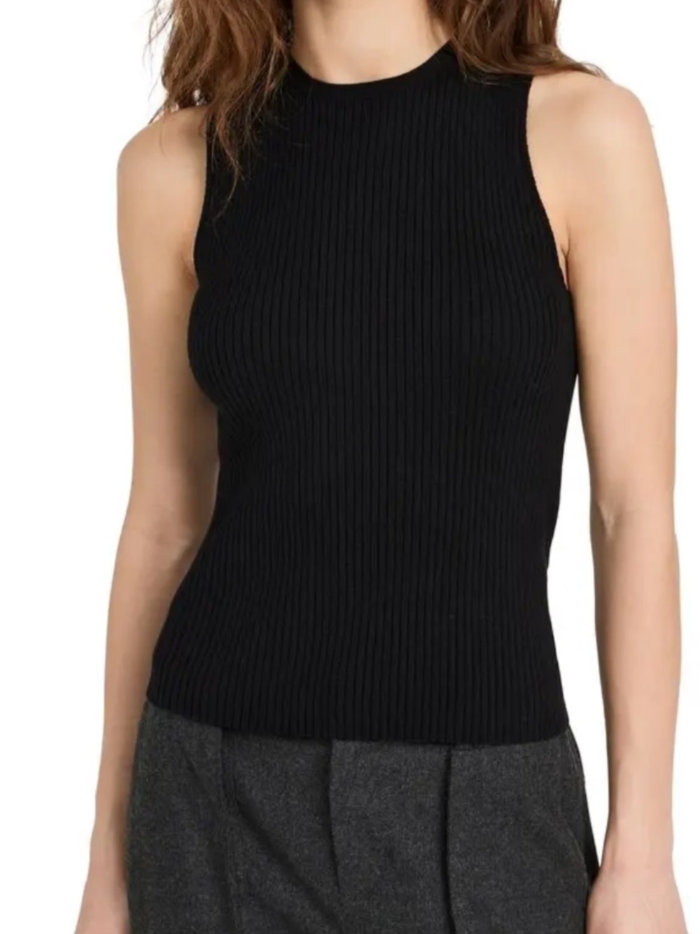 Vince Ribbed Sweater Tank